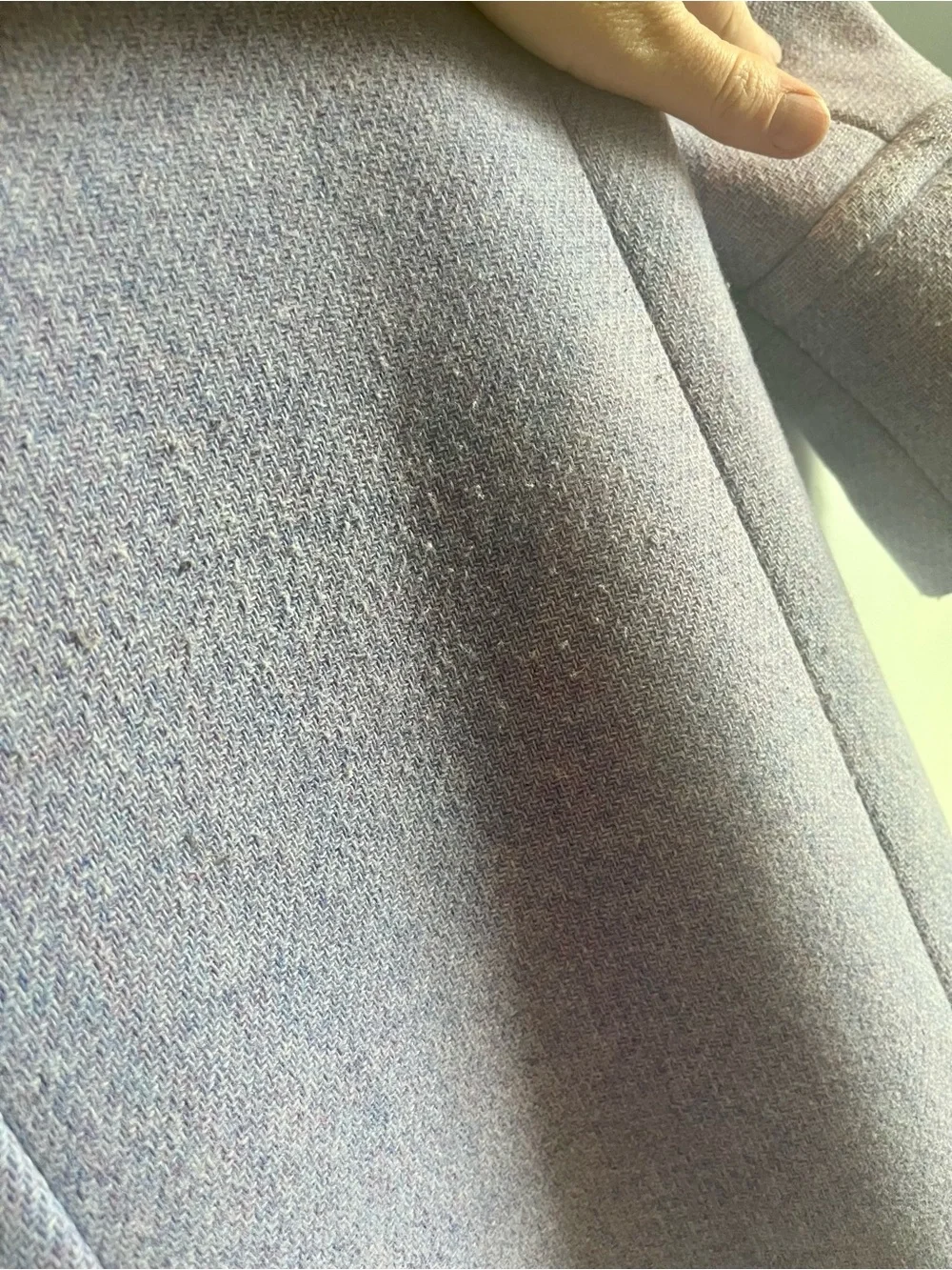 J. Crew Lavender Wool-Blend Stand Collar Pea Coat - Picture 8 of 13